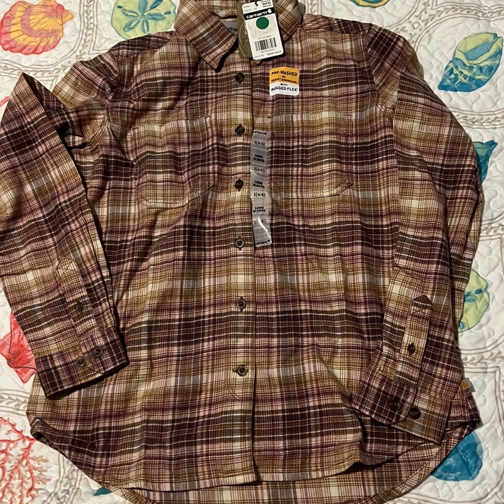 Carhartt “prewashed” flannel size small